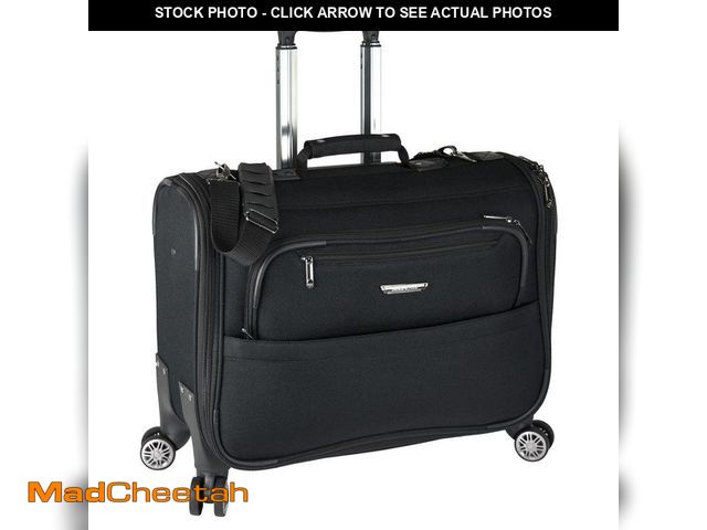 Lot 74-14242600 - Traveler's Choice Fremont 21 in. Black Spinner Garment Bag - UNUSED