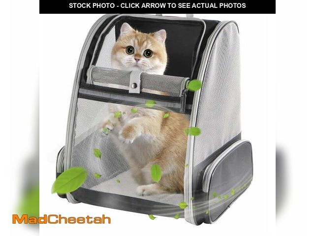 Lot 74-14350152 - Large Cat Carrier Backpack, Pet Backpack Carrier for Small Dog Up to 16 Pounds, Breathable Vented De...