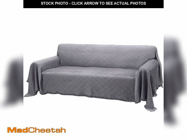 Lot 74-12607148 - Rose Home Fashion Geometrical Throw Sofa Cover Blanket, Washable Couch Covers for 3 Cushion Couch So...