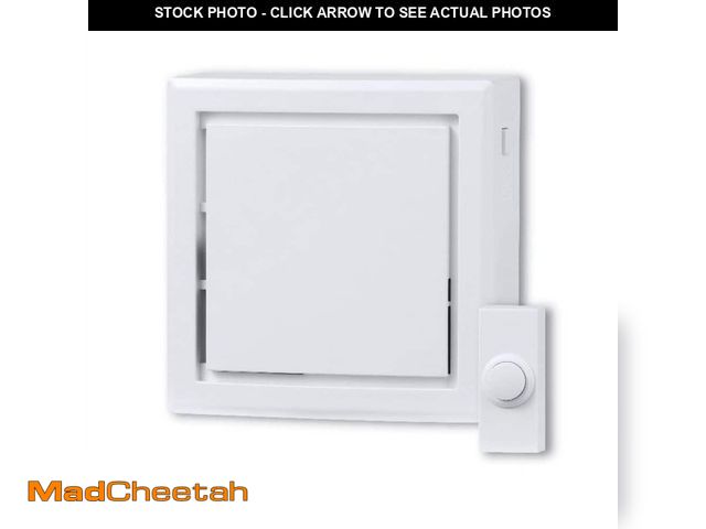 Lot 74-12777714 - (MISSING BUTTON) Defiant Wireless Battery Operated Doorbell, White - USED