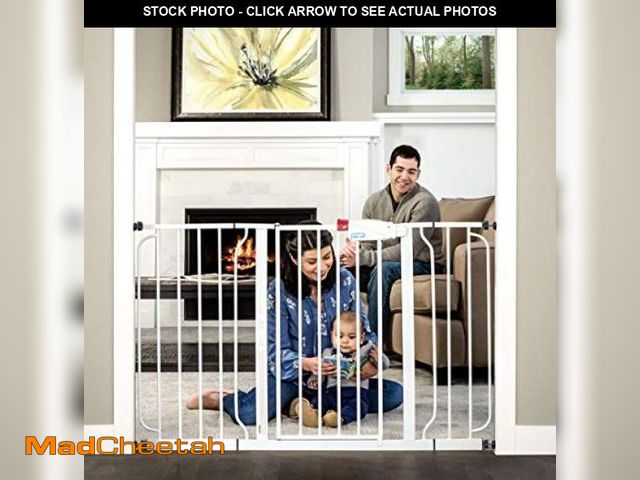 Lot 74-12137195 - Regalo Easy Step 49-Inch Extra Wide Baby Gate, Includes 4-Inch and 12-Inch Extension Kit, 4 Pack of ...
