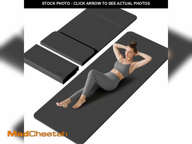 Lot 74-14067505 - PAIDU Foldable Yoga Mat - 10mm Extra Thick, 75"26" Non-Slip Exercise Fitness Mat | SGS Eco-Certified...