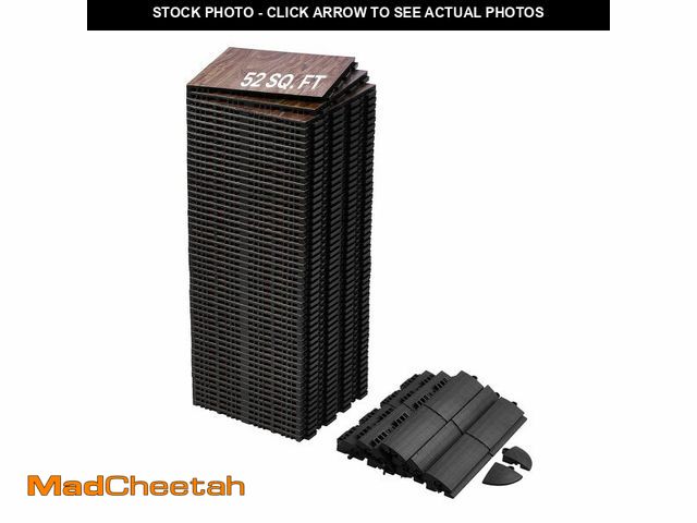 Lot 74-12614874 - VEVOR Dance Floor Tiles, 12.4 x 12.4 in 52 Piece Interlocking Dance Flooring, Portable Dance Practic...