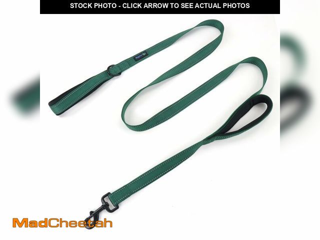 Lot 74-12883233 - Wagtime Club Soft &amp;Thick Dual Handle Dog Leash, Premium Nylon Double Padded Handles for Medium, ...