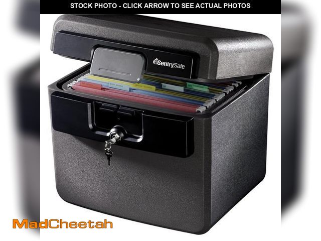 Lot 74-12536864 - SentrySafe HD4100 Fire-Resistant and Water-Resistant Box Safe with Key Lock, 0.65 cu. ft. - UNUSED