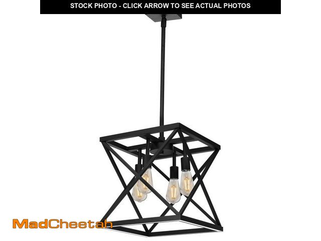 Lot 74-12559054 - Feit Electric Katalyst 60-Watt 4-Light Matte Black Modern Adjustable CCT and 3-Light Modes Integrate...