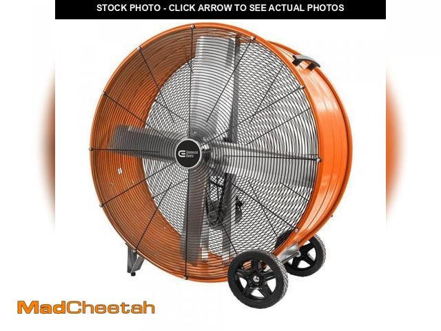 Lot 74-12280476 - Commercial Electric 42 in. Heavy Duty 2-Speed Belt Drive Drum Fan - UNUSED