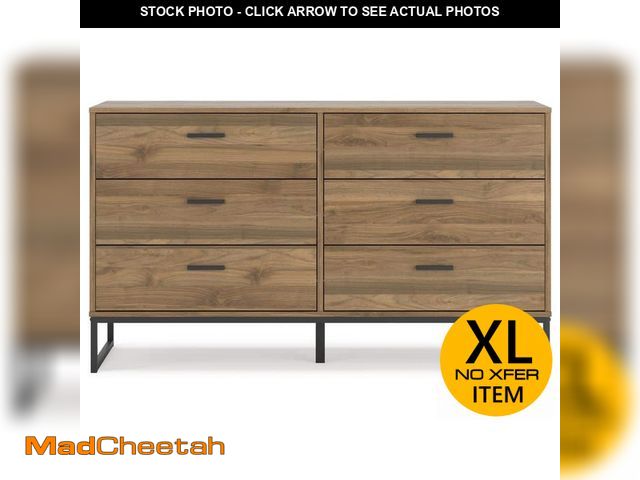 Lot 74-14280415 - Signature DESIGN BY ASHLEY Deanlow Brown 6 Drawer 59.02 in. Dresser - UNUSED