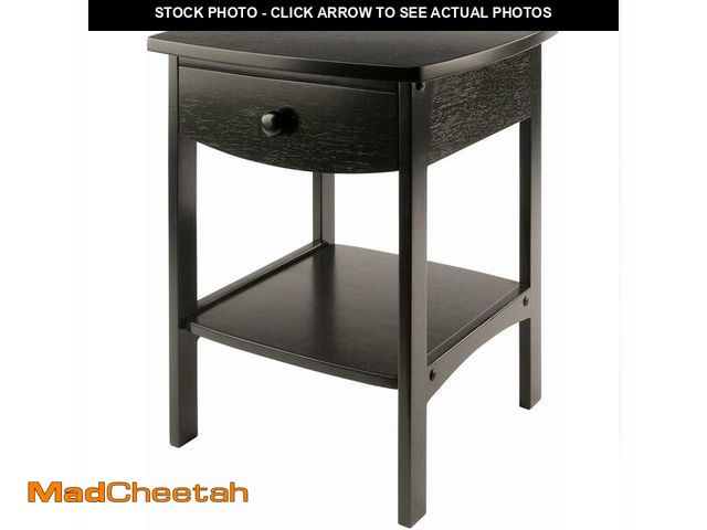 Lot 74-12828292 - Winsome Claire Accent Table, 18 in, Black - UNUSED