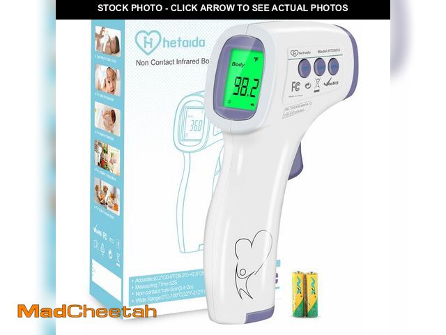 Lot 74-14425374 - Digital Thermometer for Adults and Kids, No Touch Forehead Thermometer for Baby, 2 in 1 Body Surface...