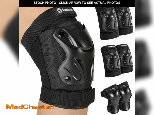 Lot 74-14214099 - Tanden Skating Protective Gear Adult Youth Knee Pads and Elbow Pads Set, Skateboard Wrist Guards for...