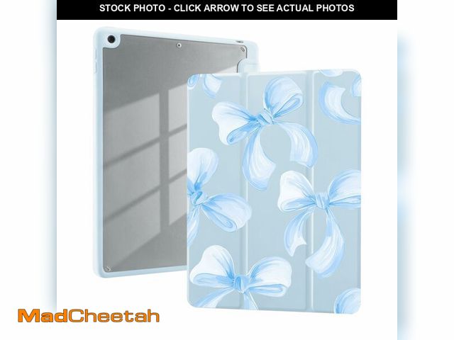 Lot 74-14056376 - AdorableWhimsy Cute Bow Ribbon Case for iPad (A16) 11th Generation 2025 11 Inch/iPad 10th Generation...