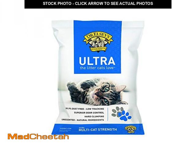 Lot 74-12098149 - Dr. Elsey's Ultra UnScented Clumping Clay Cat Litter 40 lb. Bag - UNUSED