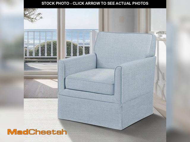 Lot 74-12145654 - 510 Design Paula Light Blue Arm Chair with Slipcover - UNUSED