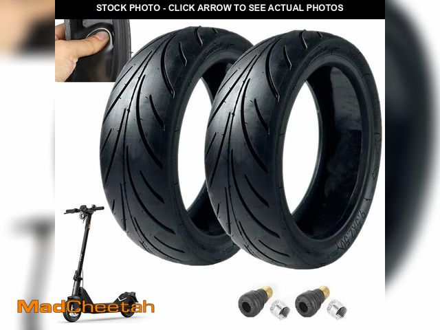 Lot 74-12708786 - 9.5x2.50 Electric Scooter Tire, 9.5 Inch Tubeless tire with Live Glue Repairable Tire, for NIU KQi3 ...