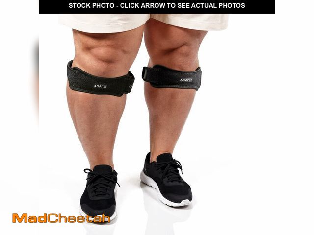Lot 74-13621652 - AGPTEK Plus Size Knee Brace for Women &amp; Men, Pain Relief Patella Tendon Knee Strap 2 Pack, Adjus...
