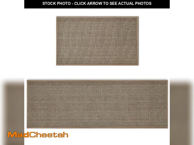 Lot 74-12213161 - Artoid Mode Washable Non-Skid Kitchen Rugs and Mats Set of 2, Rubber Backing Kitchen Mats for Floor ...