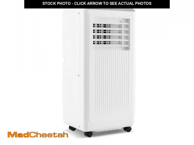 Lot 74-12054636 - Gymax 5,000 (DOE) BTU Portable Air Conditioner Cools 250 Sq FT with Fan and Dehumidifier in White - ...