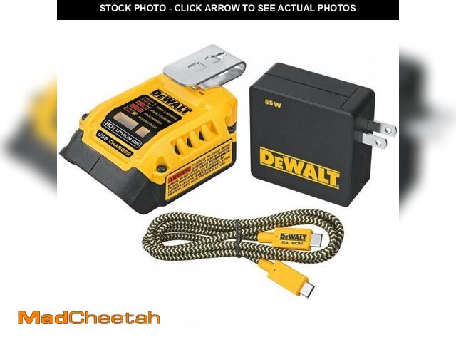 Lot 74-12085879 - DEWALT 20V MAX Charger and USBC Adaptor Kit - UNUSED