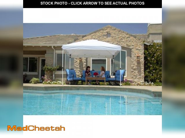 Lot 74-12365059 - Everbilt 10 ft. x 10 ft. Commercial Instant Canopy-Pop Up Tent with Wall Panel White - USED
