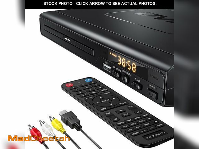 Lot 74-14146914 - ELECTCOM PRO Region-Free DVD Player for TV: Plays Regions 0-6 &amp; Multi Formats - Designed for Col...