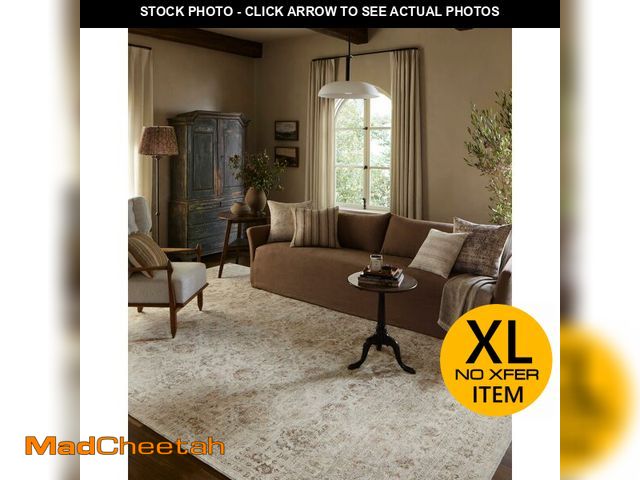 Lot 74-12572241 - Loloi Amber Lewis Honora Collection HON-03 Beige/Spice 7'-10" x 10' Area Rug - UNUSED