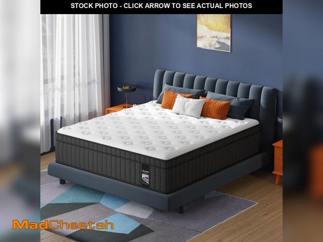 Lot 74-12282071 - HIMMLINE Full Size Mattress, 10 Inch Full Mattress in a Box with Gel Memory Foam and Pocket Spring, ...