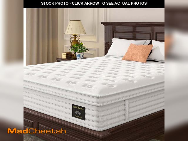 Lot 74-12802932 - Bedstory Somnix 12" Medium Firm King Mattress in a Box, Gel Memory Foam with Individually Wrapped Po...