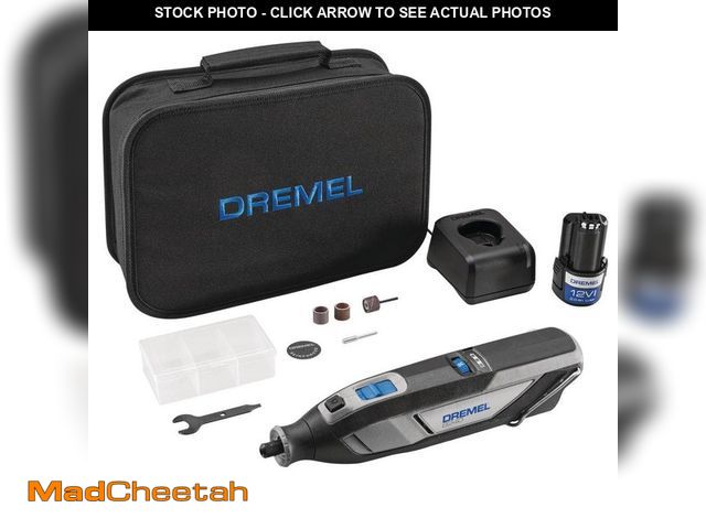 Lot 74-13866362 - *DIRTY/MISSING BATTERY* Dremel 8240 12V Li-Ion 2-Amp Variable Speed Cordless Rotary Tool Kit with Ba...