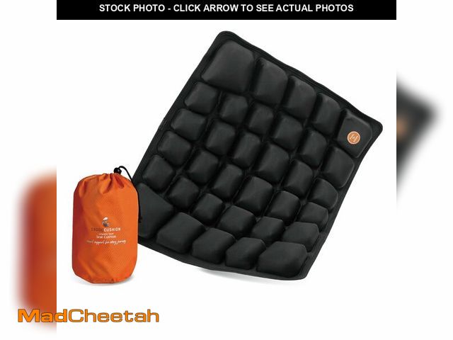 Lot 74-14268526 - Inflatable Travel Seat Cushion with BuiltÃ¢â¬âin Manual Pump, Adjustable Firmness &amp; Compact S...