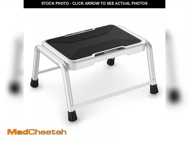 Lot 74-12442678 - Step Stool, HBTower Step Stools for Adults Kids with Non-Slip Rubber Feet, Holds Up to 600 lbs, Ligh...