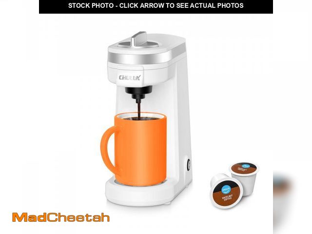Lot 74-12304889 - CHULUX Compact Single Serve Coffee Maker for K Pods, 12 Oz Portable One Button Brewing Coffee Machin...