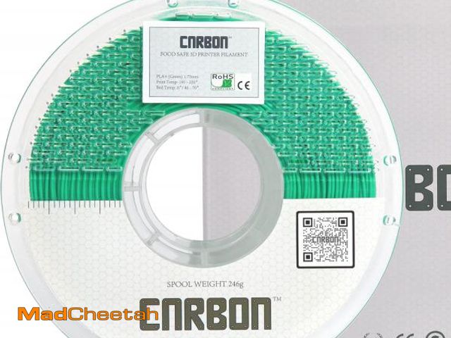 Lot 74-12324766 - Certified Food Grade PLA+ 3D Printer Filament - CARBON by Comfy Materials - Lab Tested FDA Compliant...