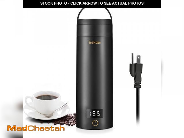 Lot 74-12182477 - Sekaer Travel Electric Tea Kettle Portable Small Mini Coffee Kettle, with 4 Variable Presets, Person...