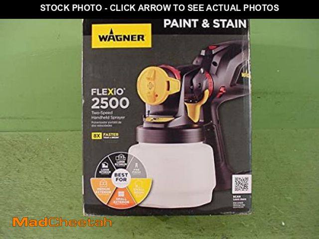 Lot 74-12141843 - Wagner Flexio 2500 Hvlp Paint Sprayer  Great for Walls  Sheds  Fences and More - USED