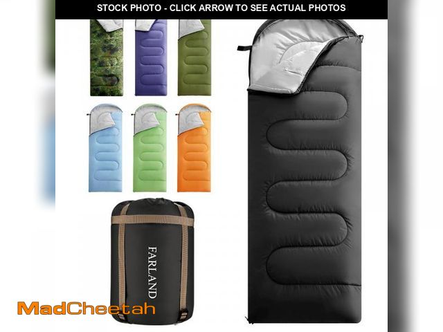 Lot 74-12178785 - FARLAND Sleeping Bags for Adults Teens Kids with Compression Sack Portable and Lightweight for 3-4 S...