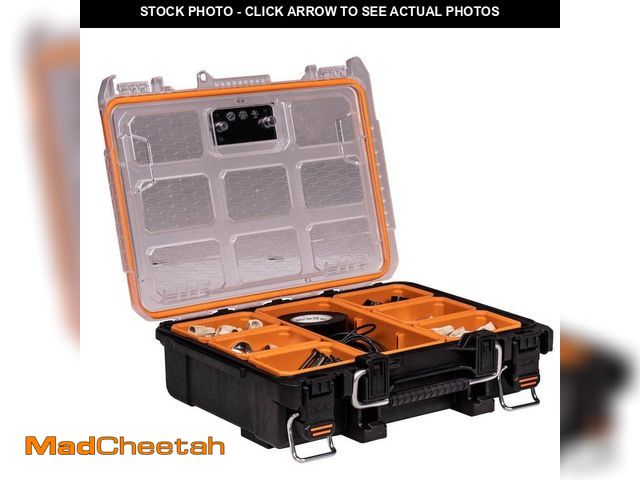 Lot 74-13775224 - RIDGID Pro Gear System Gen 2.0 Heavy Duty Impact Resistant Multi-section Tool and Small Parts Organi...