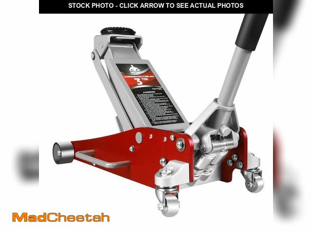 Lot 74-13123404 - Jack Boss 3 Ton Low Profile, Aluminum and Steel Racing Floor Jack with Dual Pistons Quick Lift Pump ...