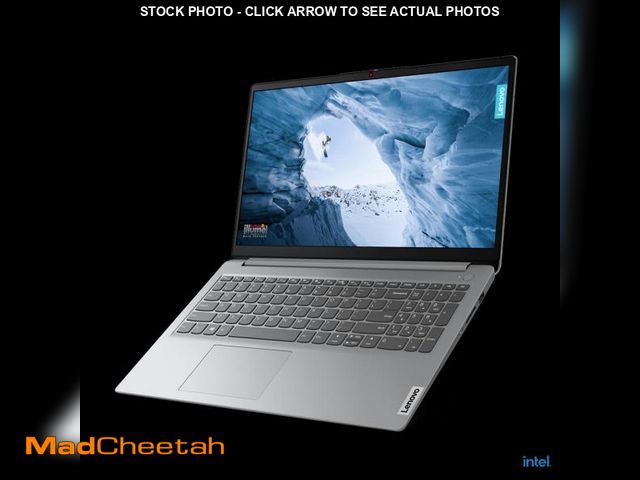 Lot 74-12342953 - LENOVO 82LX009HUS IdeaPad 1 15IJL7 15.6" HD Pentium Silver N6000 1.1GHz Intel UHD Graphics 4GB RAM 1...