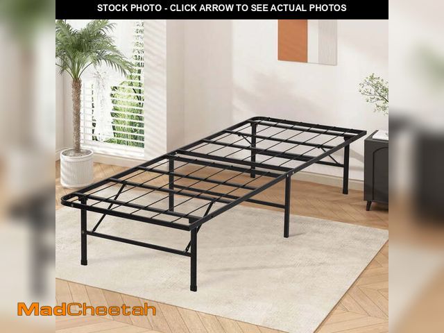 Lot 74-14354253 - YRLLENSDAN Foldable Bed Frame Twin Bed Frames Twin Platform Bed Frame Twin Metal Bed Frame with Stor...