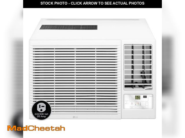 Lot 74-14590253 - LG 12,200 BTU 230/208-Volt Window Air Conditioner Unit Cools 570 sq. ft. w/ Heater, Wi-Fi Enabled an...