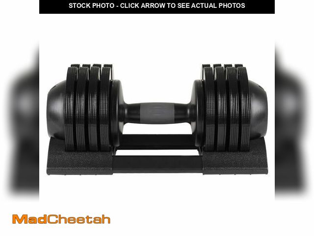 Lot 74-12568644 - 52LBS Adjustable Dumbbell for Home Gym,Black - UNUSED