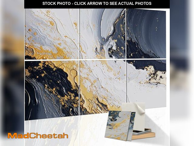 Lot 74-13065343 - 6 Pack Wall Art Acoustic Panels, 48" X 72" Self-Adhesive Large Sound Absorbing Panels, Decorative So...