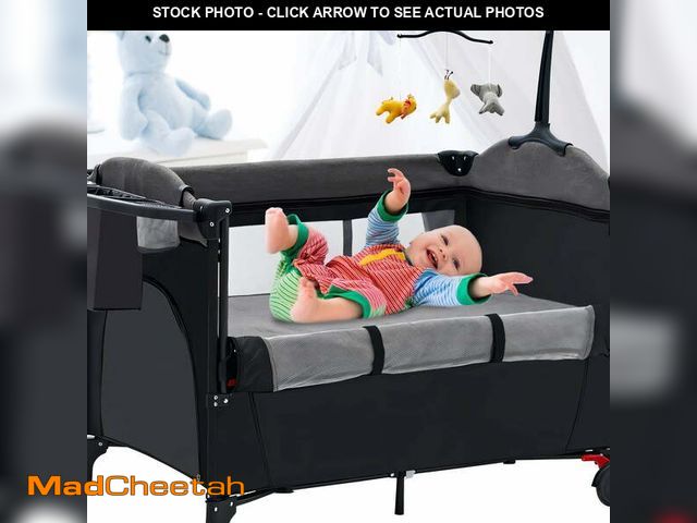 Lot 74-12892314 - iMounTEK 6-in-1 Baby Bassinet Crib Multifunction Baby Sleeper Diaper Changer Playard  Activity Cente...