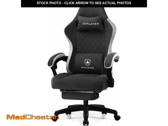 Lot 74-12762983 - GTPLAYER Gaming Chair, Computer Office Chair with Pocket Spring Cushion, Linkage Armrests and Footre...
