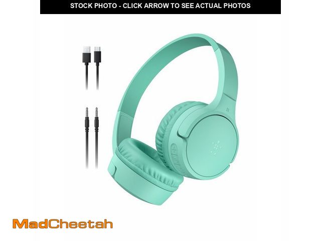 Lot 74-14057241 - Belkin SoundForm Mini - Wireless Bluetooth Kids Headphones, 30H Battery, 85dB Safe Volume Limit, Bui...