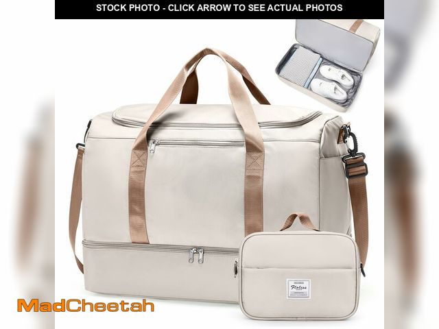 Lot 74-14147129 - Extra Large Travel Duffle Bag,Carry on Overnight Weekend Bag with Shoes Compartment,Weekender Bags f...