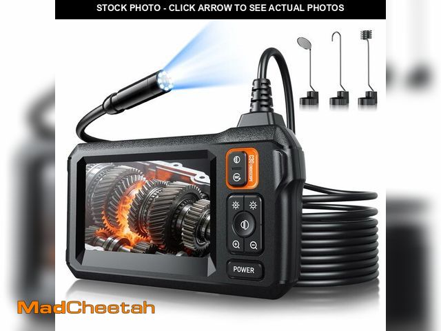 Lot 74-14266730 - Endoscope Camera with Light, Inspection Borescope Camera with 4.3" IPS Screen, 1920P HD with 8 LED L...