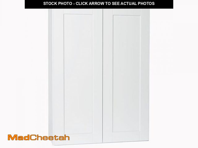 Lot 74-12470551 - Shaker 30 in. W X 12 in. D X 42 in. H Assembled Wall Kitchen Cabinet in Satin White - UNUSED