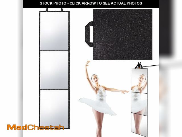 Lot 74-14208725 - Foldable Full Length Mirror, 2 in 1 Hangable &amp; Tabletop Acrylic Mirror, Portable Travel Mirror w...